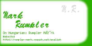 mark rumpler business card